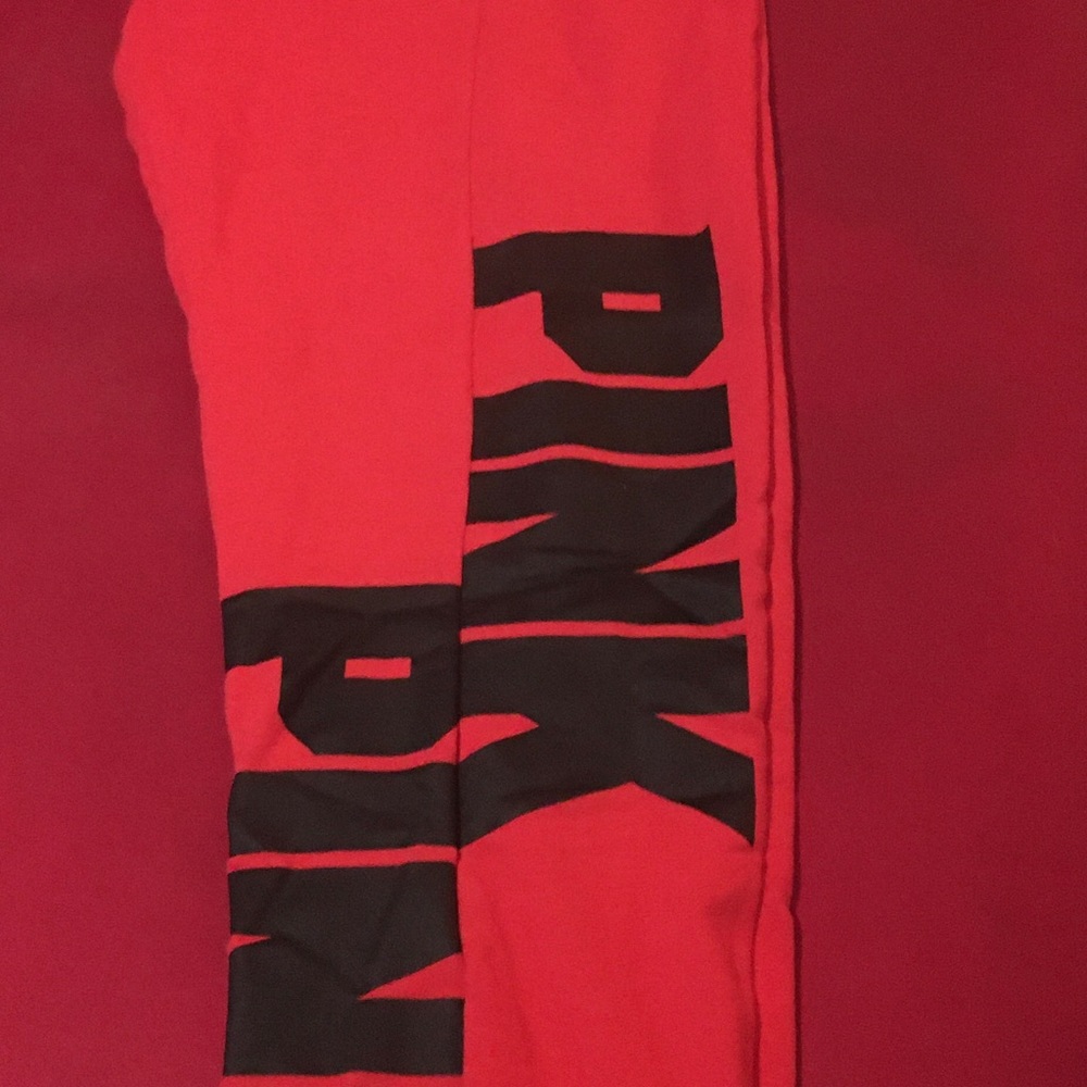 Red PINK Sweatpants.
